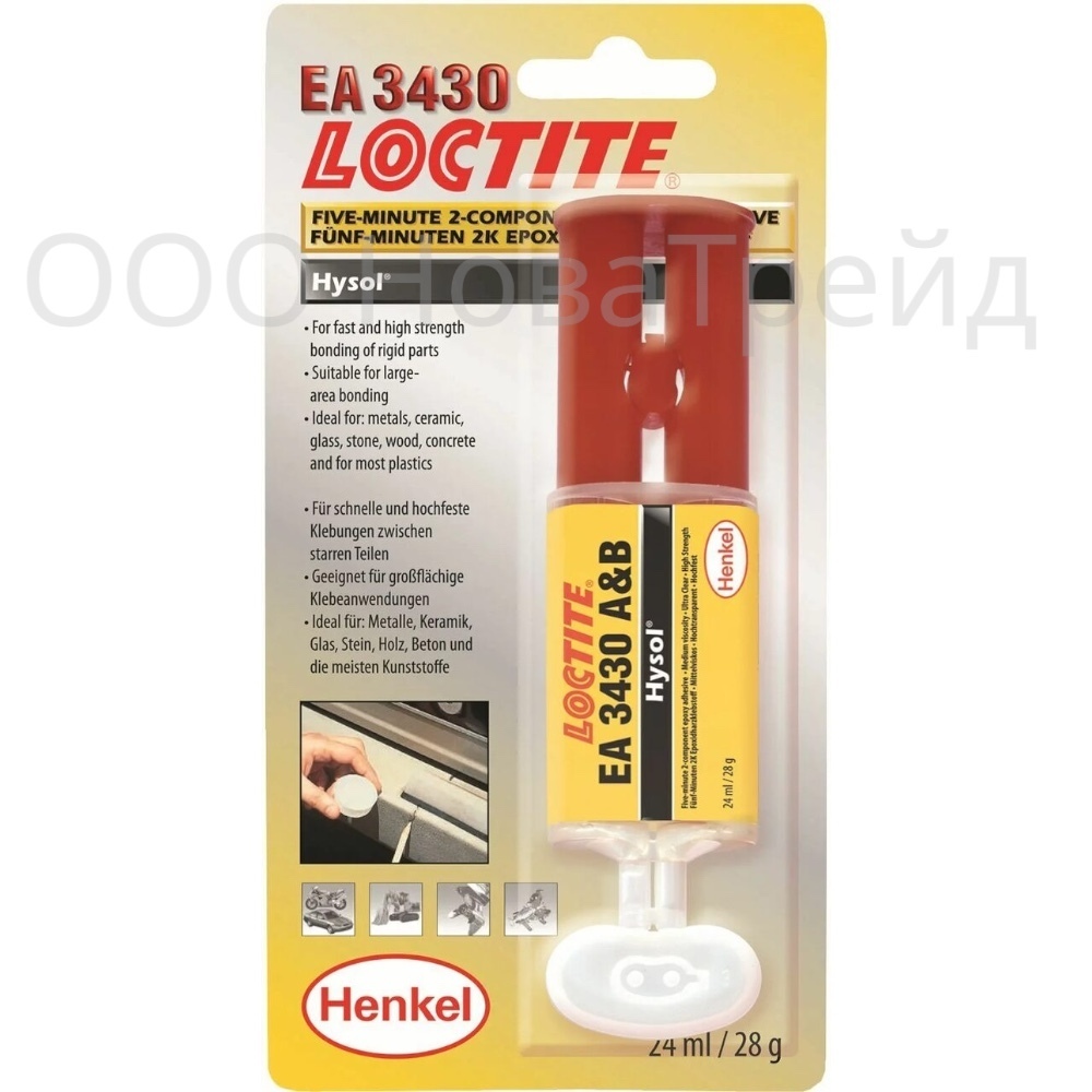 LOCTITE EA 3430 24 мл Клей быстрой полимеризации, прозрачный