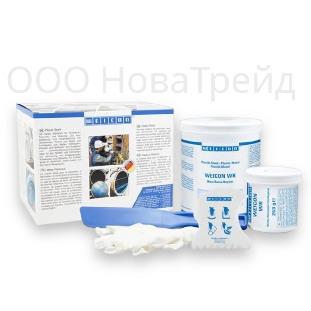 WEICON WR2 Эпоксидный композит пастообразный с минеральным наполнением, износоустойчивый, 0,5 кг.