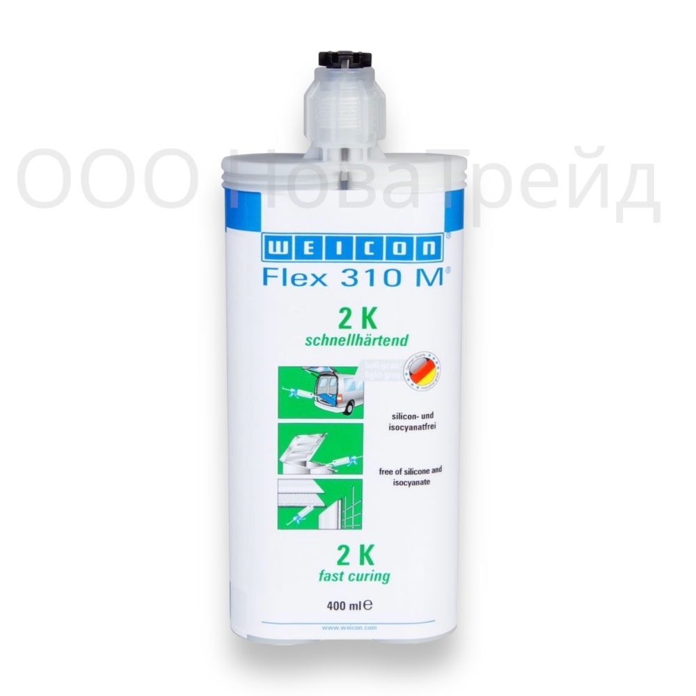 WEICON Flex 310 M 2К MS-Полимер (400 мл) двухкомпонентный, серый