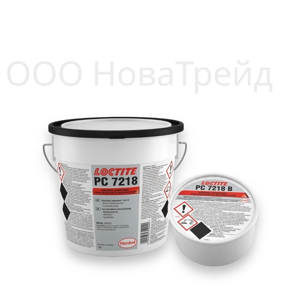 LOCTITE PC 7218 Наполненный керамикой пастообразный эпоксидный износостойкий состав, ведро 1 кг.