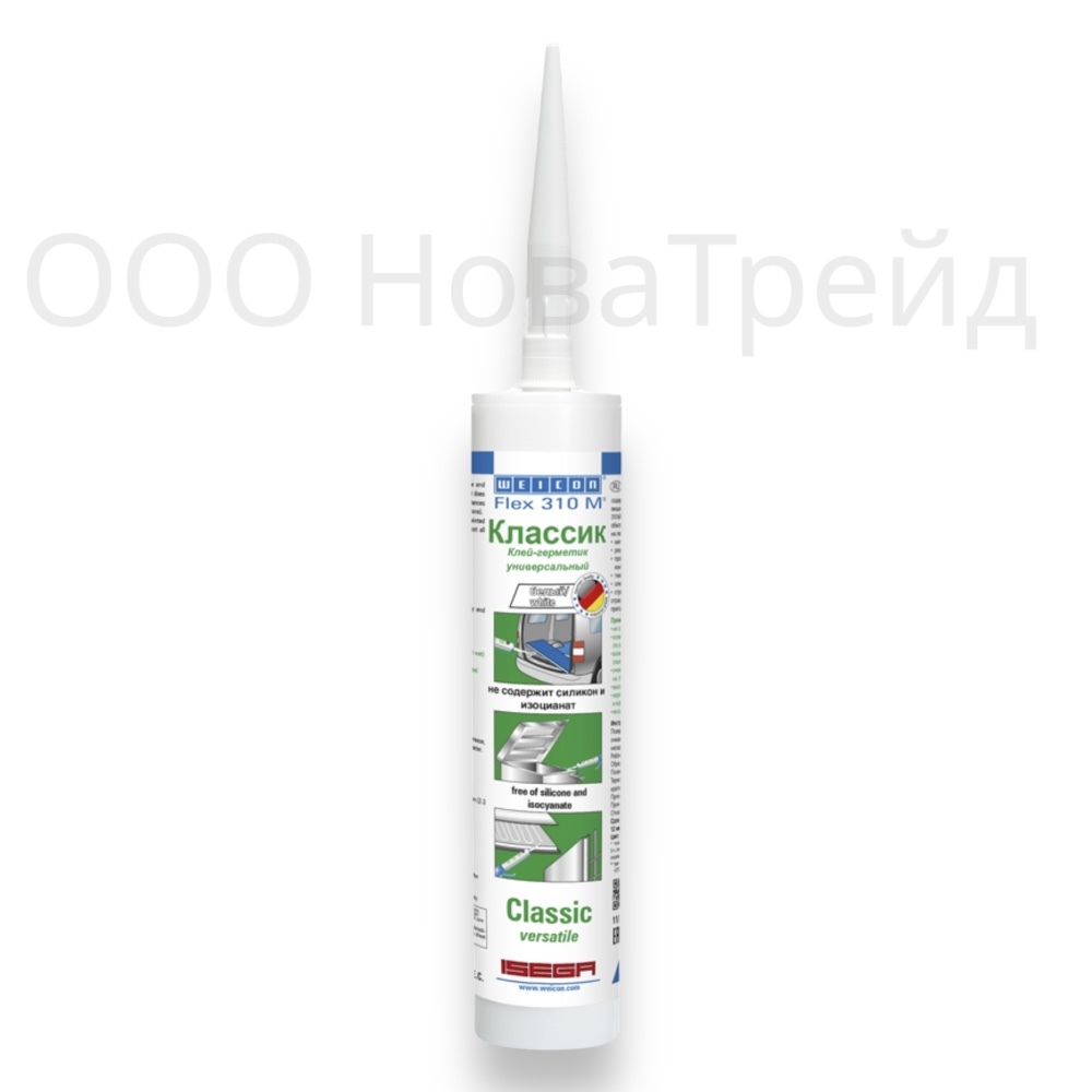 WEICON Flex 310 M, Клей герметик, Classic, MS-Полимер, 310 мл. цвет чёрный