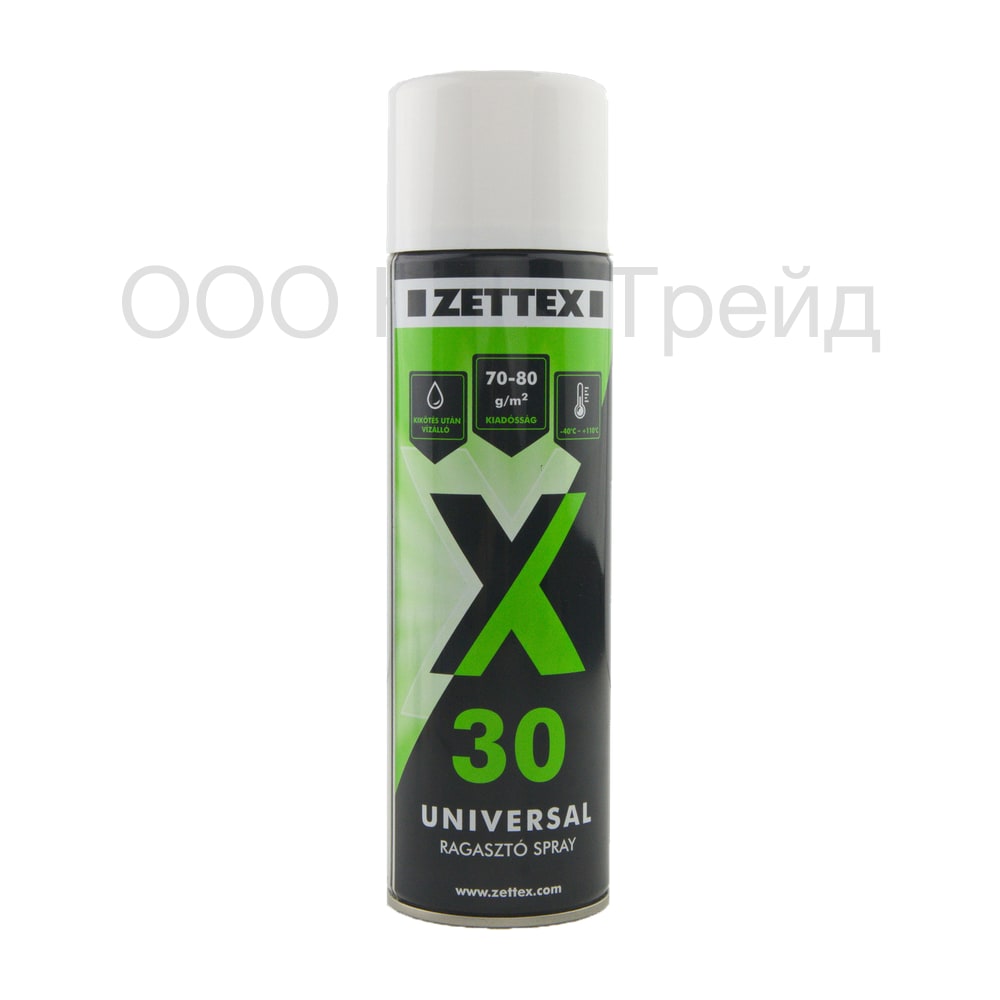 ZETTEX X30 аэрозольный контактный клей, термостойкий до 110 °C, 500 мл