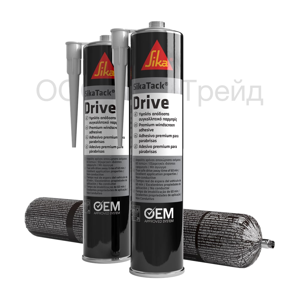 SikaTack Drive клей-герметик для автостёкол, 600 мл