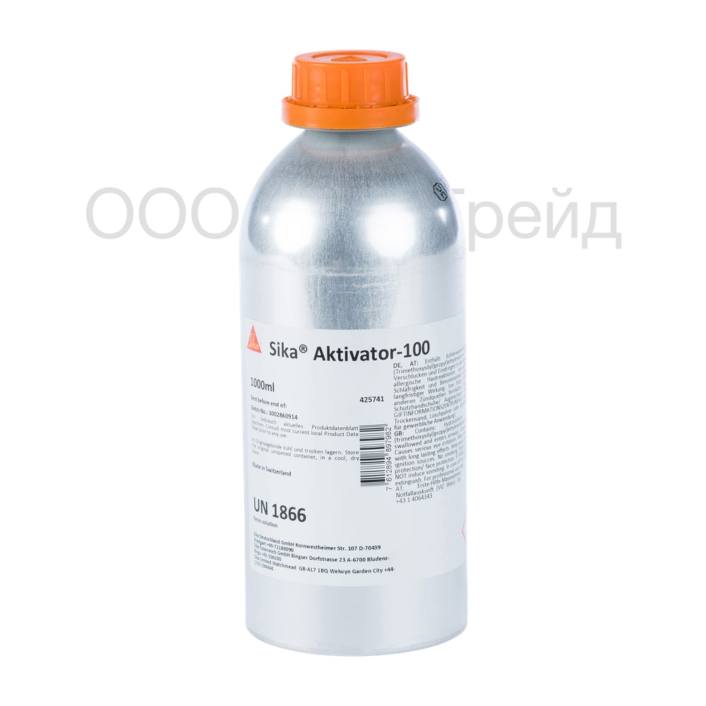 Sika Aktivator-100 бесцветный активатор адгезии, 1000 мл