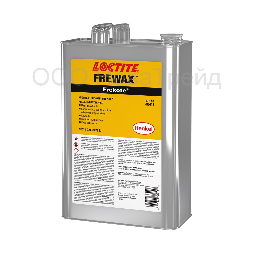 LOCTITE FREKOTE FREWAX разделительная смазка (жидкий воск + полимер), 3,78 л