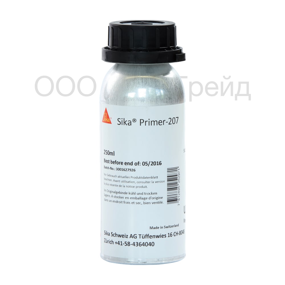 Sika Primer-207 чёрный праймер для стекла, металла и пластика, 250 мл